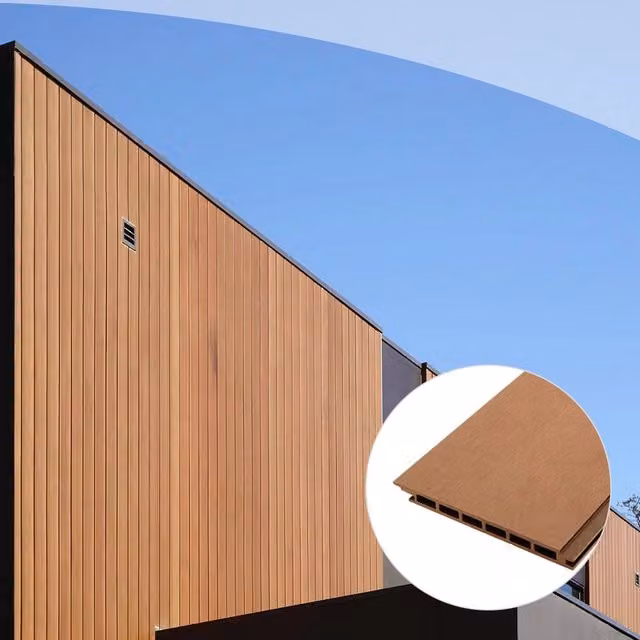 Listoni WPC Plane per rivestimenti colore Teak, superficie 25m², dimensioni listone: 2200 x 150 x 11 mm – 1