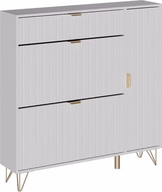 Armadio scarpiere Helge Vicco bianco L: 108 cm, P: 23,5 cm, H: 107,5 cm