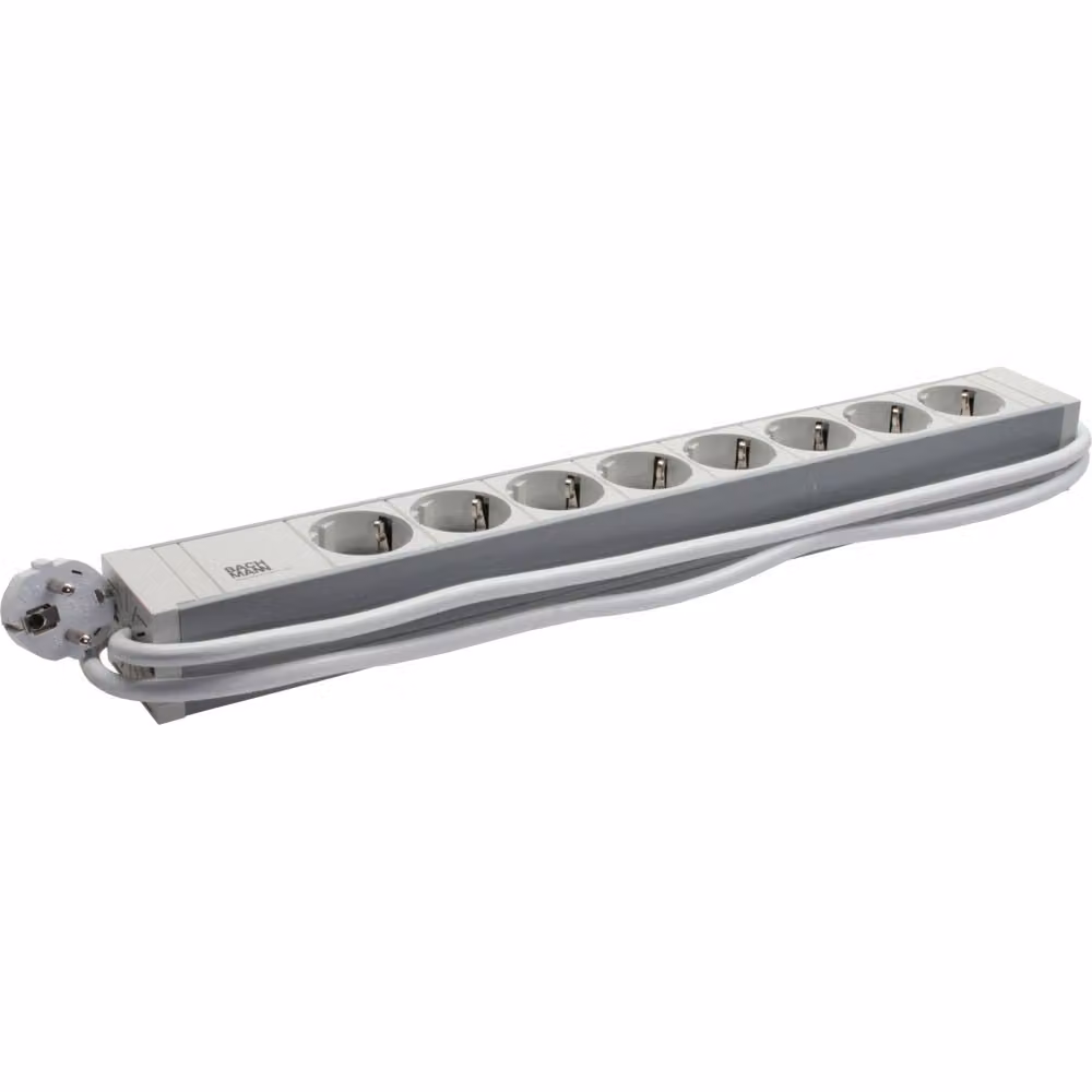 Bachmann - Cavo di prolunga (montabile su rack) - AC 230 V - 8 spine di uscita - 1U - 48,3 cm (19") (6916