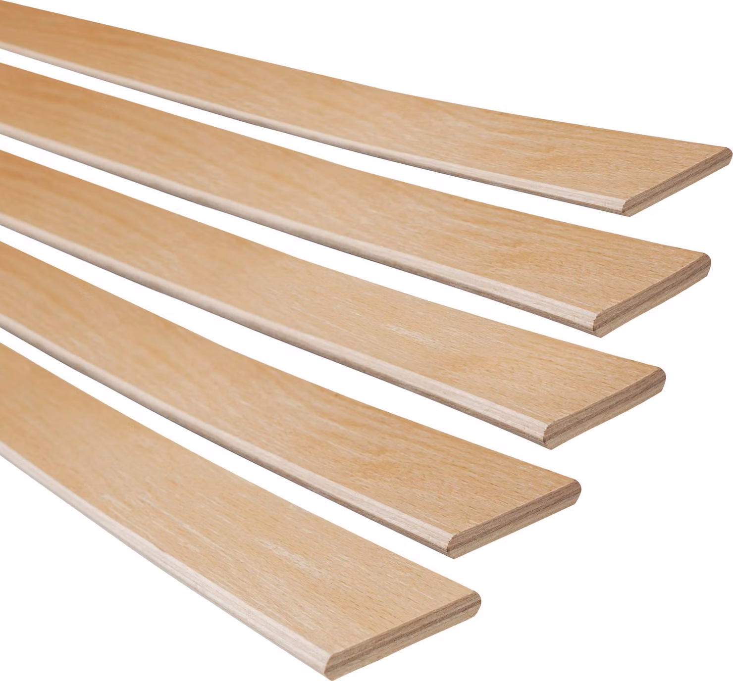 Listelli in legno di faggio 695 mm 10 pezzi. Letto con telaio