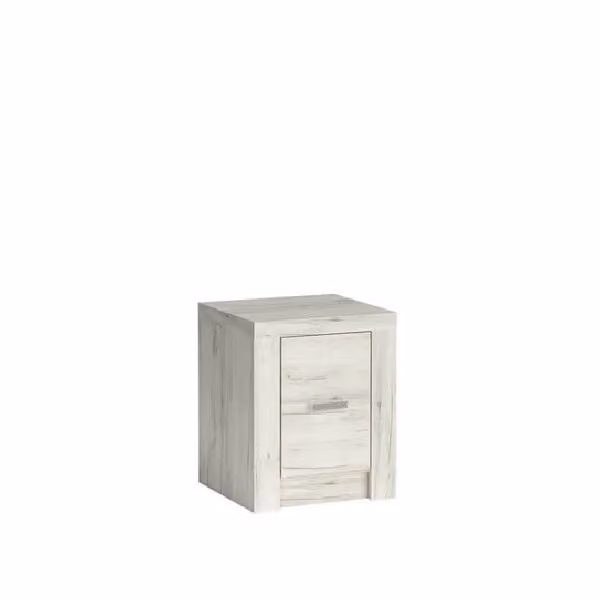 Comodino BESS - rovere kraft bianco