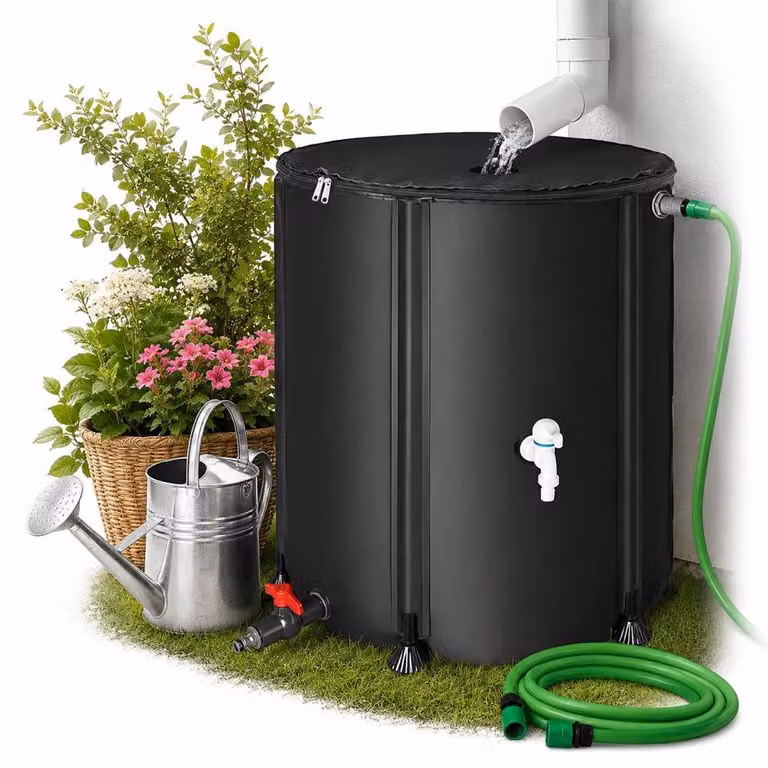 Mucola barile per acqua piovana 100L pieghevole barile per acqua piovana serbatoio per acqua piovana