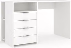 Scrivania moderna Sarmog QUADRANTE 719k in MDF laminato bianco neve L: 120 cm