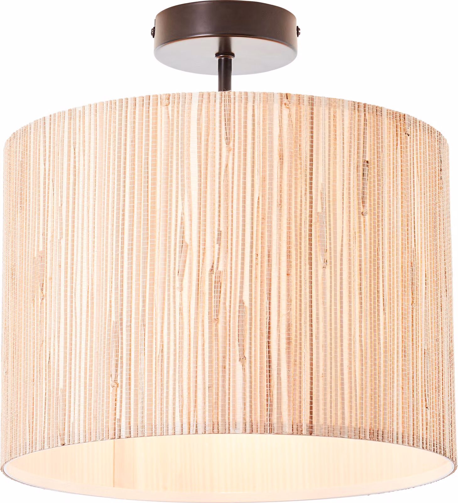 BRILLIANT Wimea plafoniera 30cm nero/colore legno 99488/76