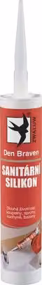 Sigillante siliconico sanitario DEN BRAVEN, 280 ml, colore marrone