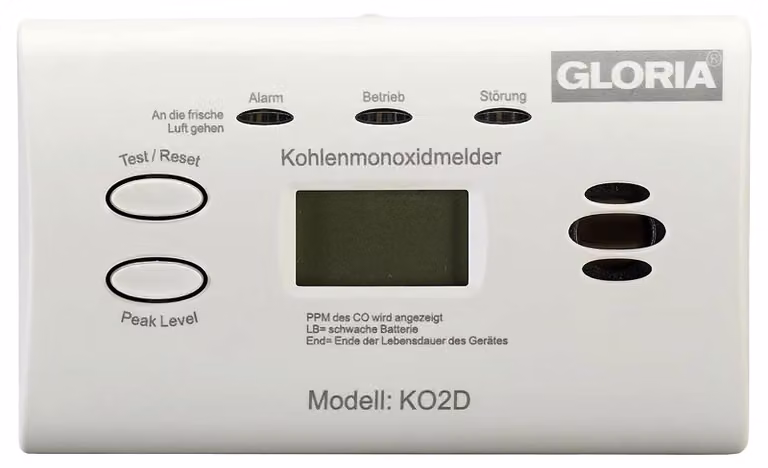 GLORIA KO2D GLORIA K02D Kohlenmonoxidmelder