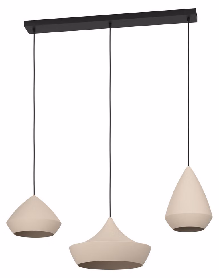 Lampada a sospensione design Torremolinos, 3 luci