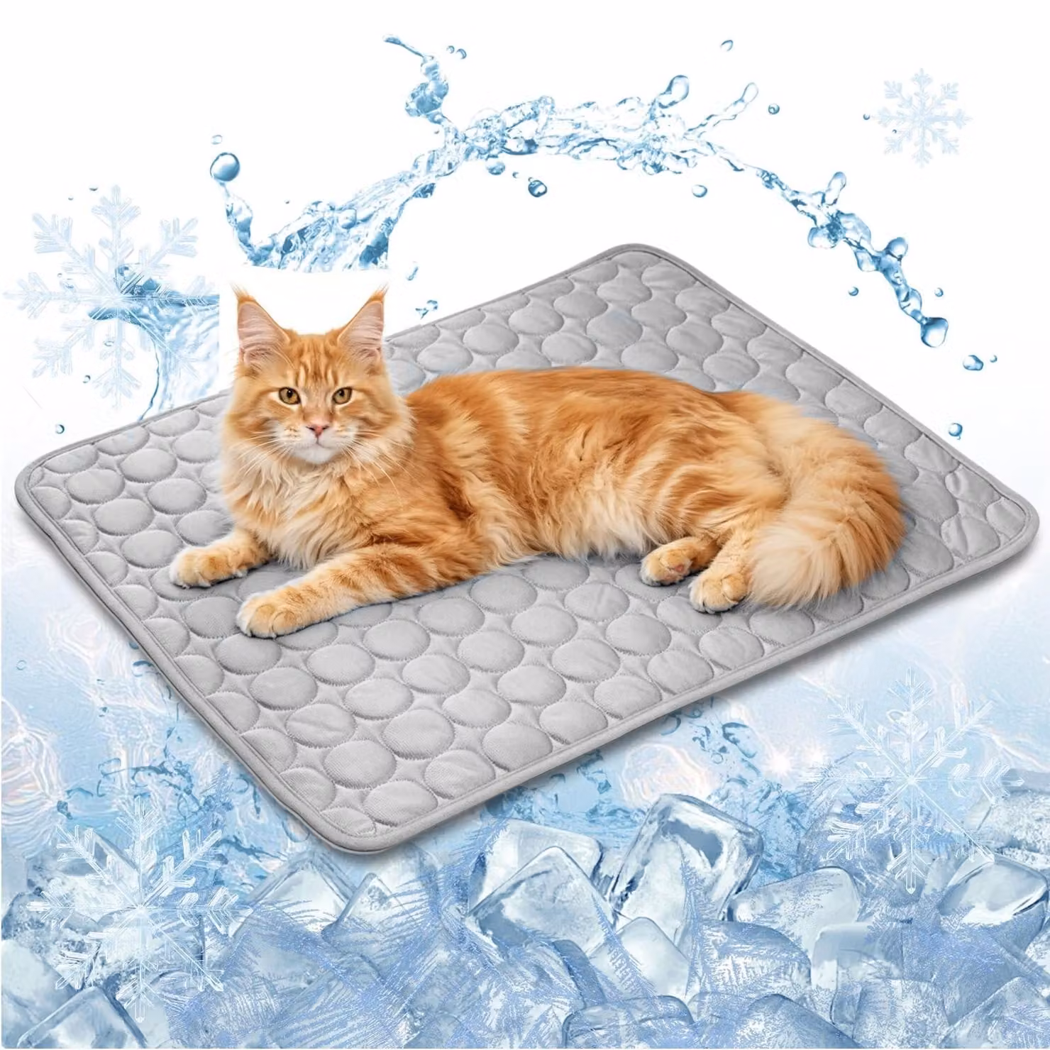 Tappetino refrigerante per gatti, 58 x 48 cm, morbido e resistente