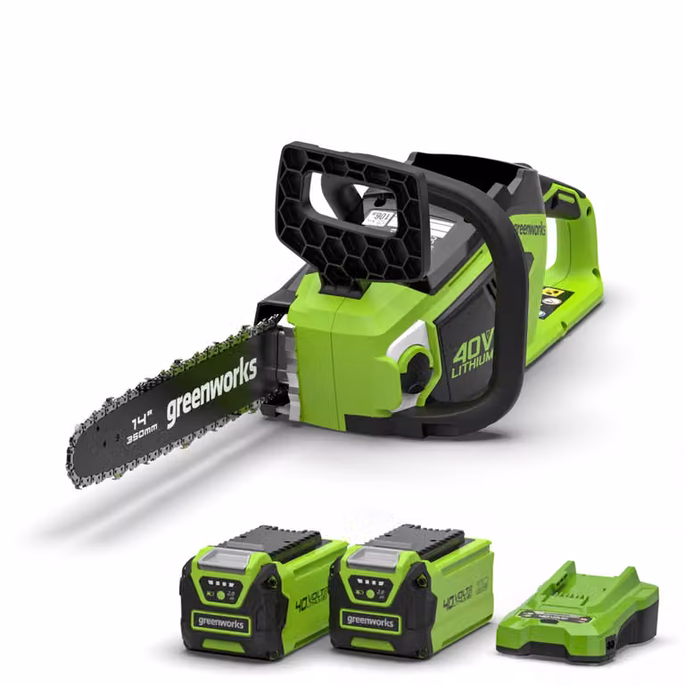 Greenworks 40V Motosega 35cm 1,5 kW - 2x Batterie 2Ah