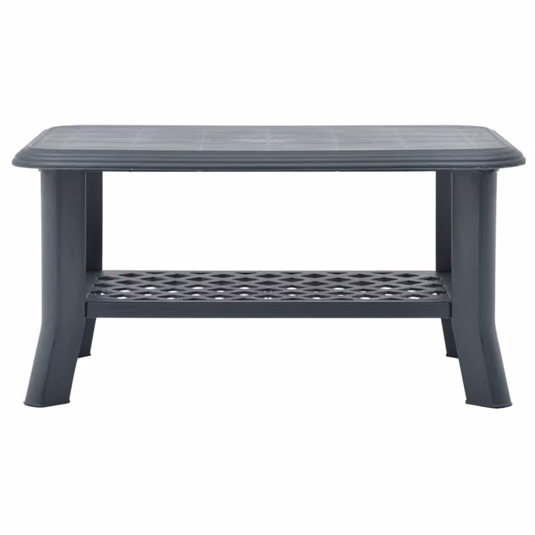 Tavolino da Salotto Verde 90x60x46 cm in Plastica