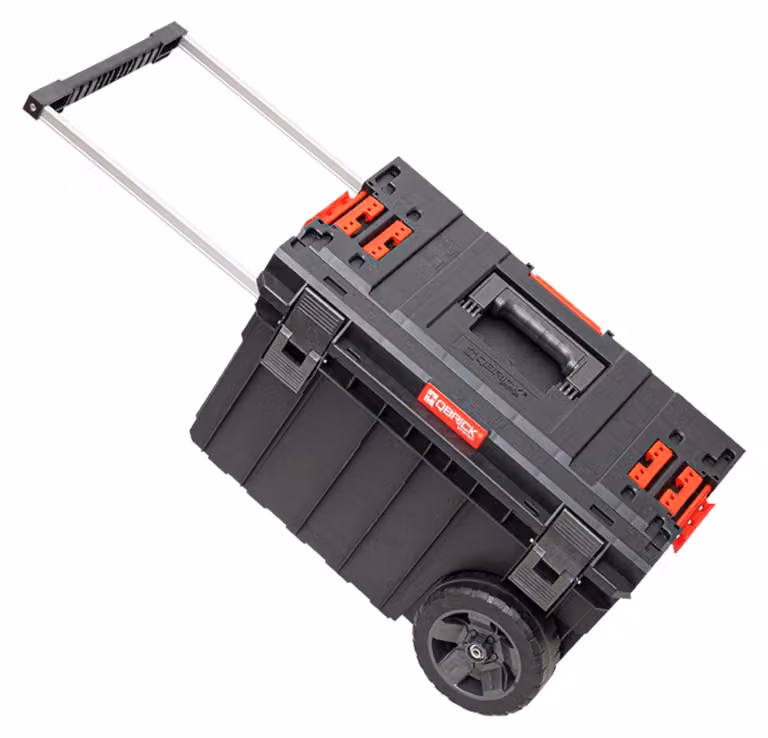 Qbrick System ONE Carrello Vario impilabile 605 x 405 x 345 mm 44 l IP66 con ruote su asse metallico