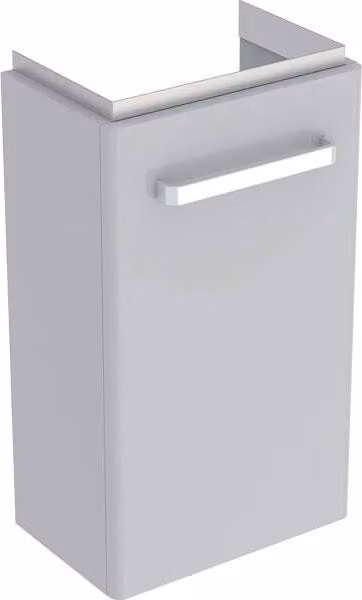 Geberit Renova Compact, élément bas pour lave-mains, avec une porte, portée réduite, 34,8x60,4x25,2cm, gris clair, 862041000, 862041000