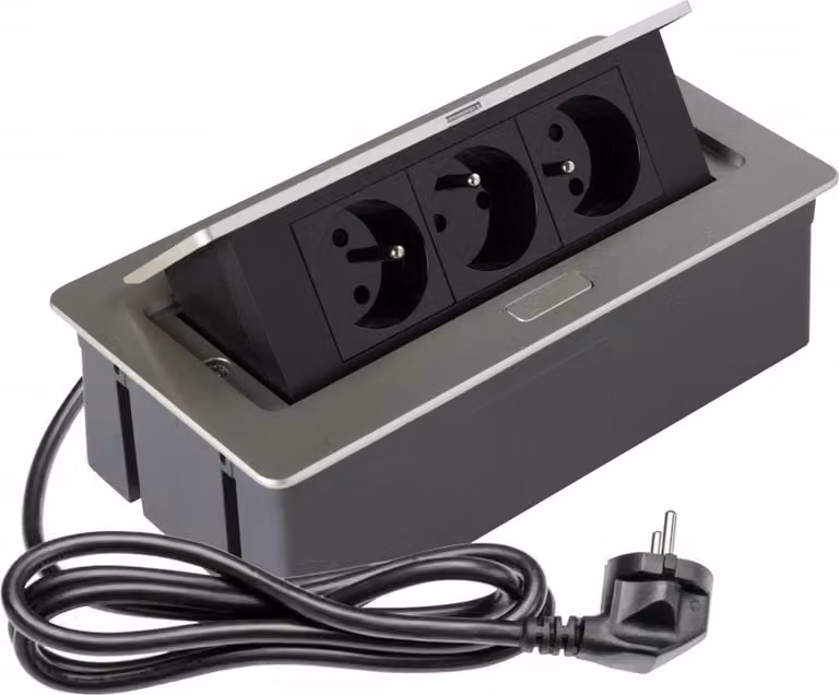 CB Elektro Presa per mobili 3x230V argento (GTV)
