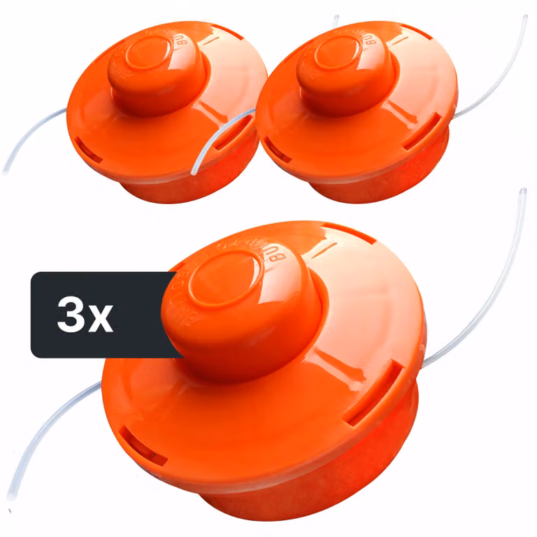 NEMAXX® FS1 Tap & Go Testina a filo semiautomatica doppio filo per decespugliatore M10x1,25 sinistra 2mm Ø380mm Arancione 3pz