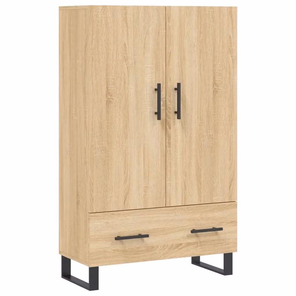 Credenza Buffet Armadio da Cucina Design Mania in Legno Rovere Sonoma Marrone L: 69,5 cm, P: 31 cm, H: 115 cm – 2