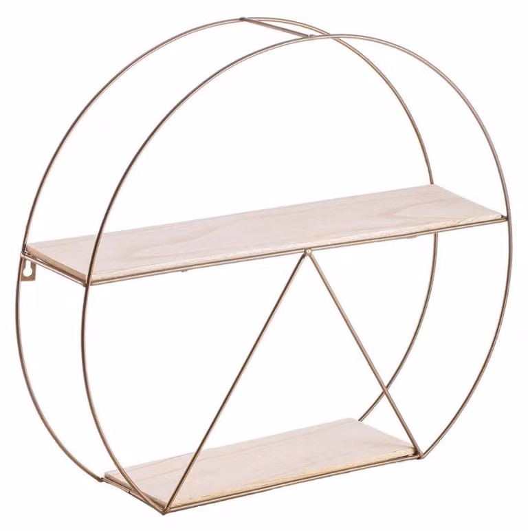 Mensola da parete in acciaio e legno, 50 x 12 cm, salvaspazio, ideale per la cucina