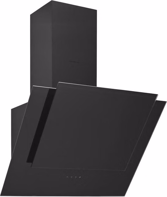 Cappa a parete Silverline 3424 colore Nero con display LED, aspirazione 577 m³/h e Classe C, L 90 cm, P 40,4 cm, H 75 cm