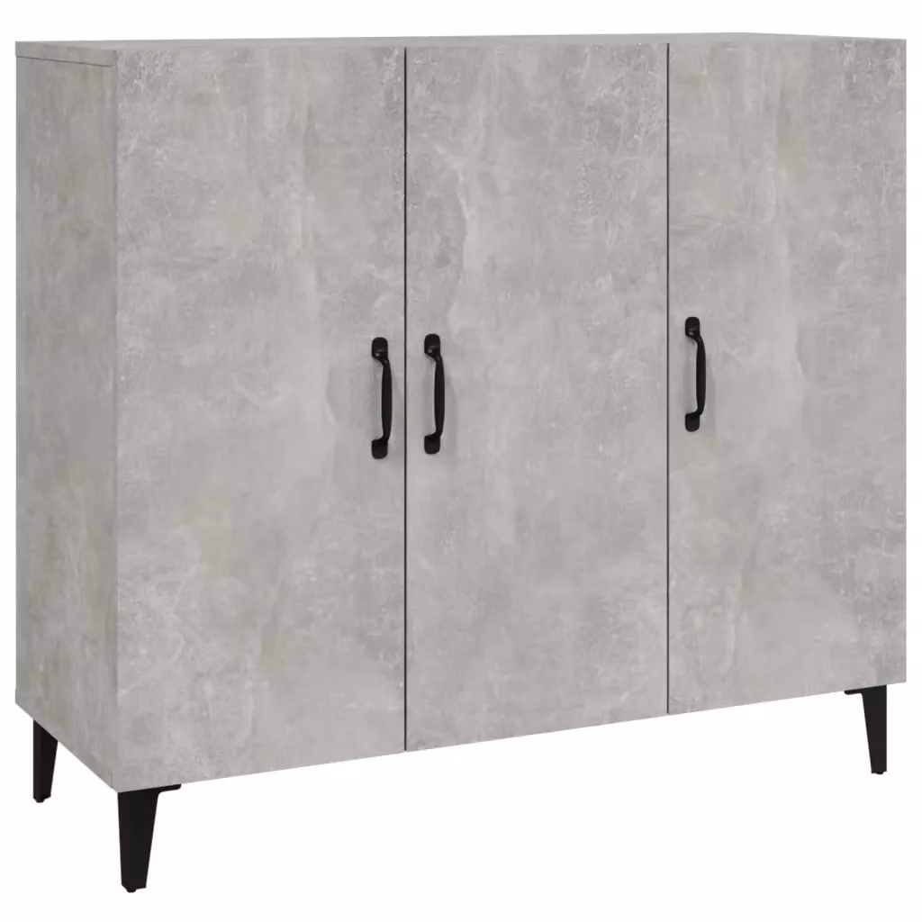 Credenza Buffet da cucina Design Mania in stile industrial, colore Grigio, L 90 cm x P 34 cm x H 80 cm – 2