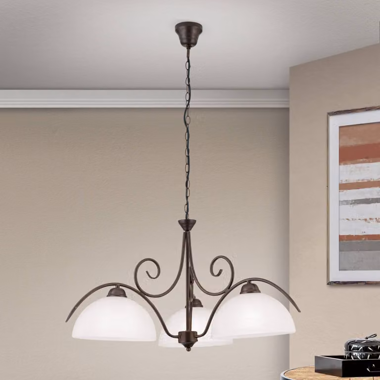 ORION Lampada a sospensione Marco, dimmerabile, Marrone / Ruggine, Soggiorno / Sala da pranzo, Metallo, Campagna / Rustiche, Lampada a sospensione