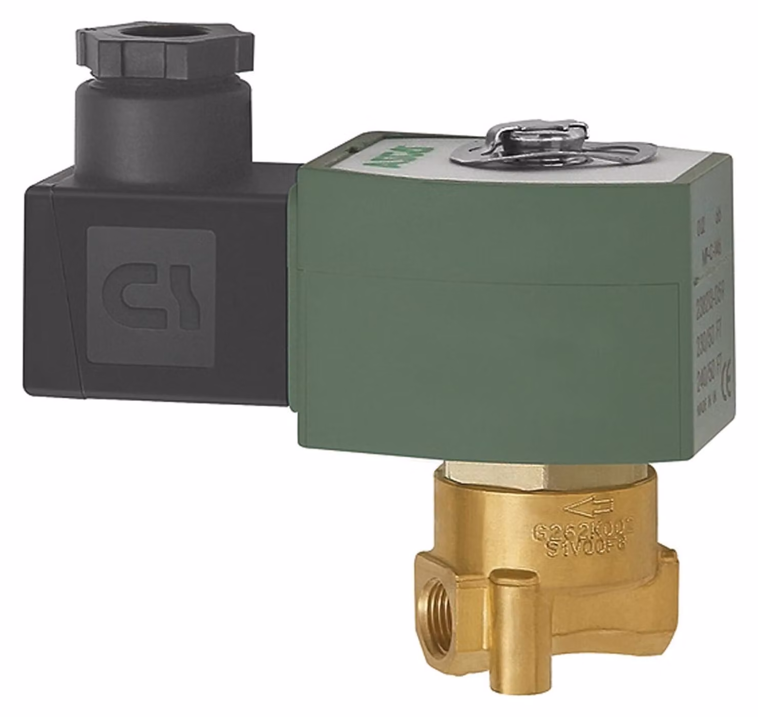 Riegler 2/2 vie MV, MS, NC, diretto 230 V, 50-60 Hz, FPM, G 1/8, PN 0-12 bar