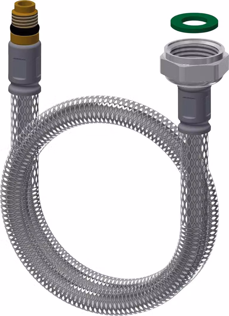 KWC AR Schlauch, F5, G3/8xM8x1, 380mm, DN6, Sieb, gerade, 2030041311