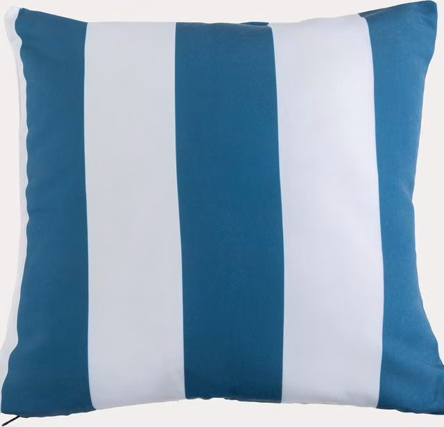 Cuscino da giardino Riviera blu Kenay Home, forma quadrata, idrorepellente