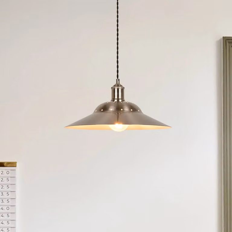 COREP Lampada a sospensione Louise, dimmerabile, Alluminio / Grigio / Zincato, Soggiorno / Sala da pranzo, Metallo, Lampada a sospensione