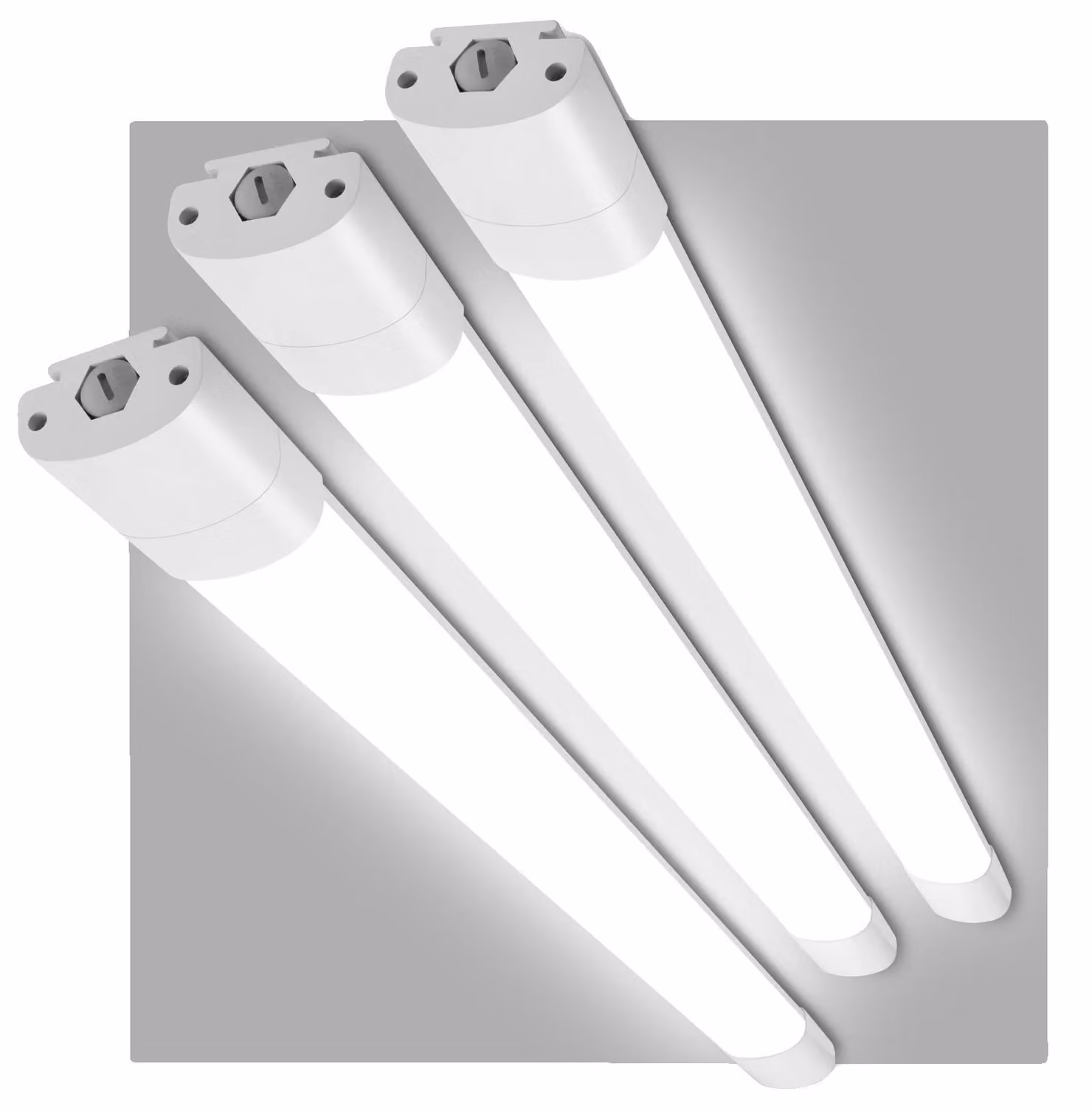 Lampada a LED per ambienti umidi, design impermeabile, collegamento in serie, confezione da 3 pezzi, colore: bianco, senza dimmer, potenza: 30W