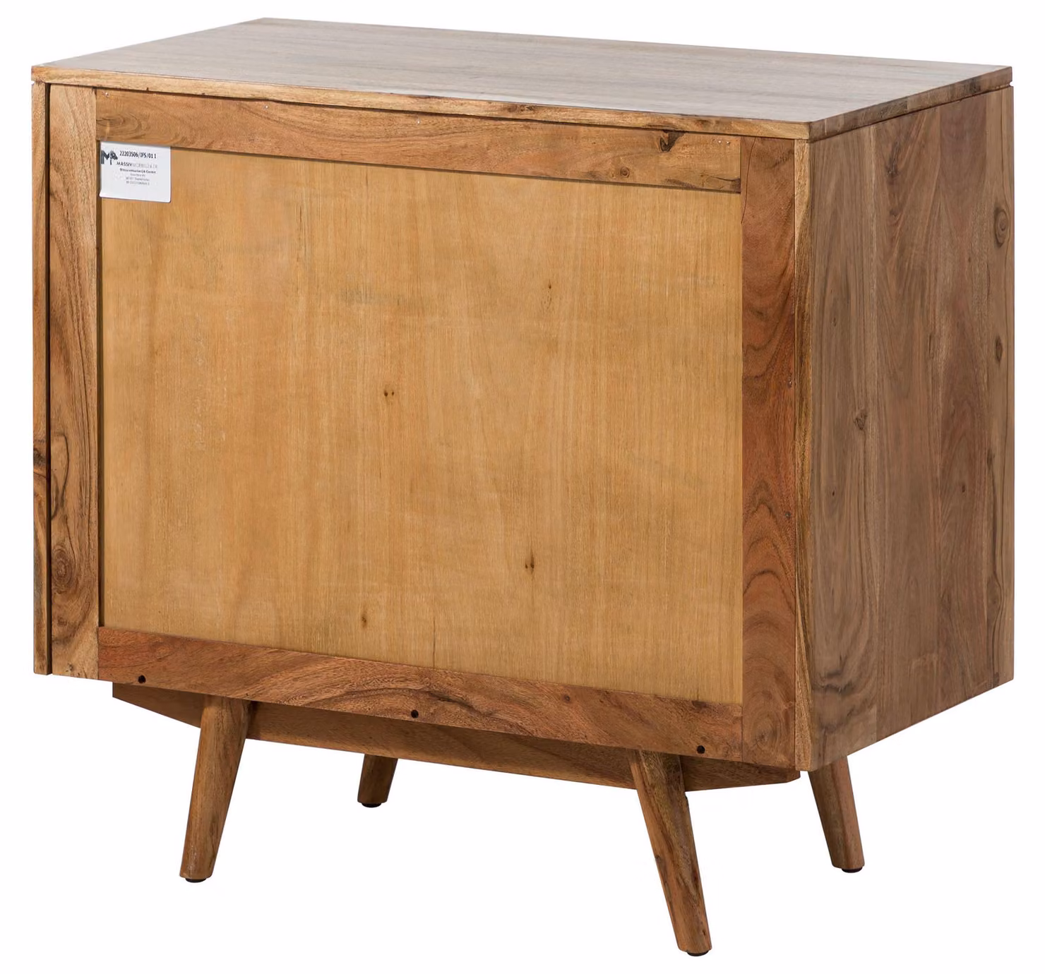 MASSIVMOEBEL24 | MOSAYK #113 Comò in legno di acacia laccato / natur 80x42x75