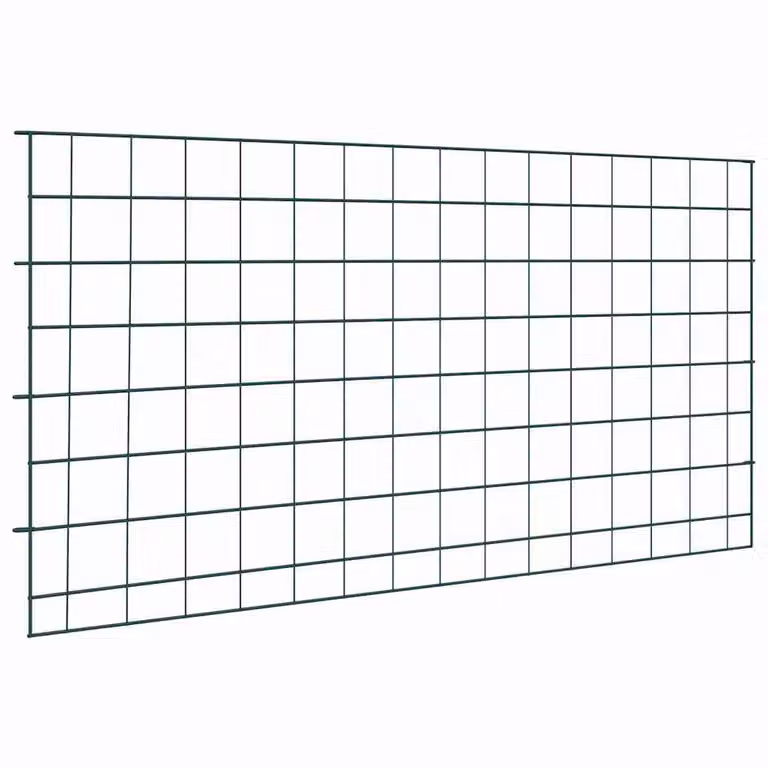 Set di 5 recinzioni per stagno vidaXL in acciaio verde, H: 100 cm x L: 50 cm