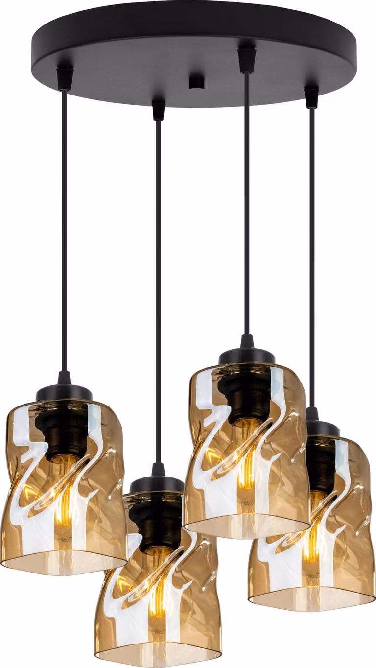 Moderna Lampada A Sospensione In Vetro