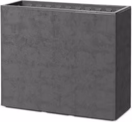Swingmood Cassetta Alta con Ruote 70 Plastecnic Grigio Fumo