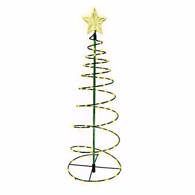 Decorazione di Natale, luci dell'albero di Natale, lampade di stringa a spirale dell'albero di Natale
