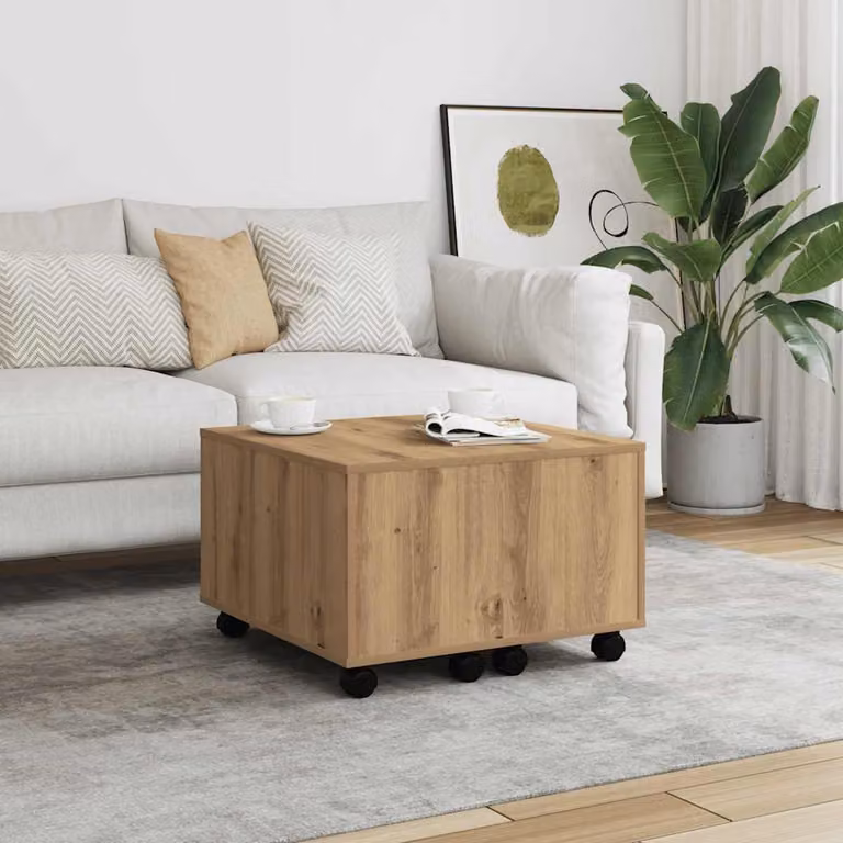 Tavolino da salotto vidaXL moderno in MDF laminato marrone L 60 cm, P 60 cm, H 38 cm