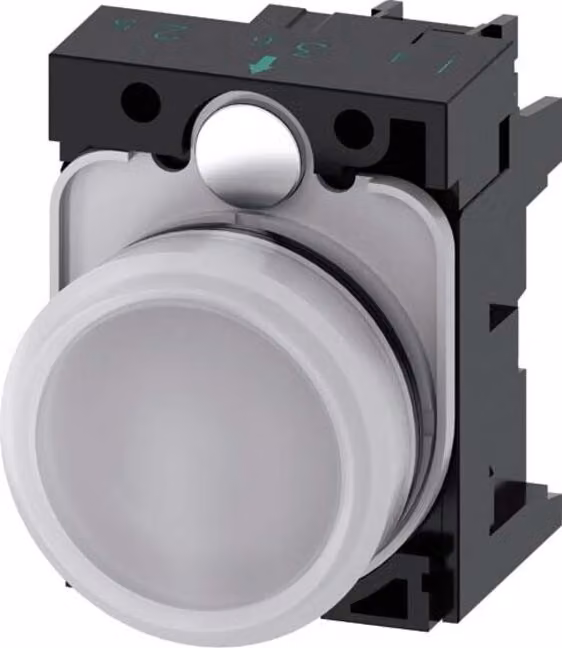 Siemens Spia luminosa piatta Bianco 24 V/AC, 24 V/DC SIRIUS ACT 3SU1102-6AA60-1AA0 1 pz