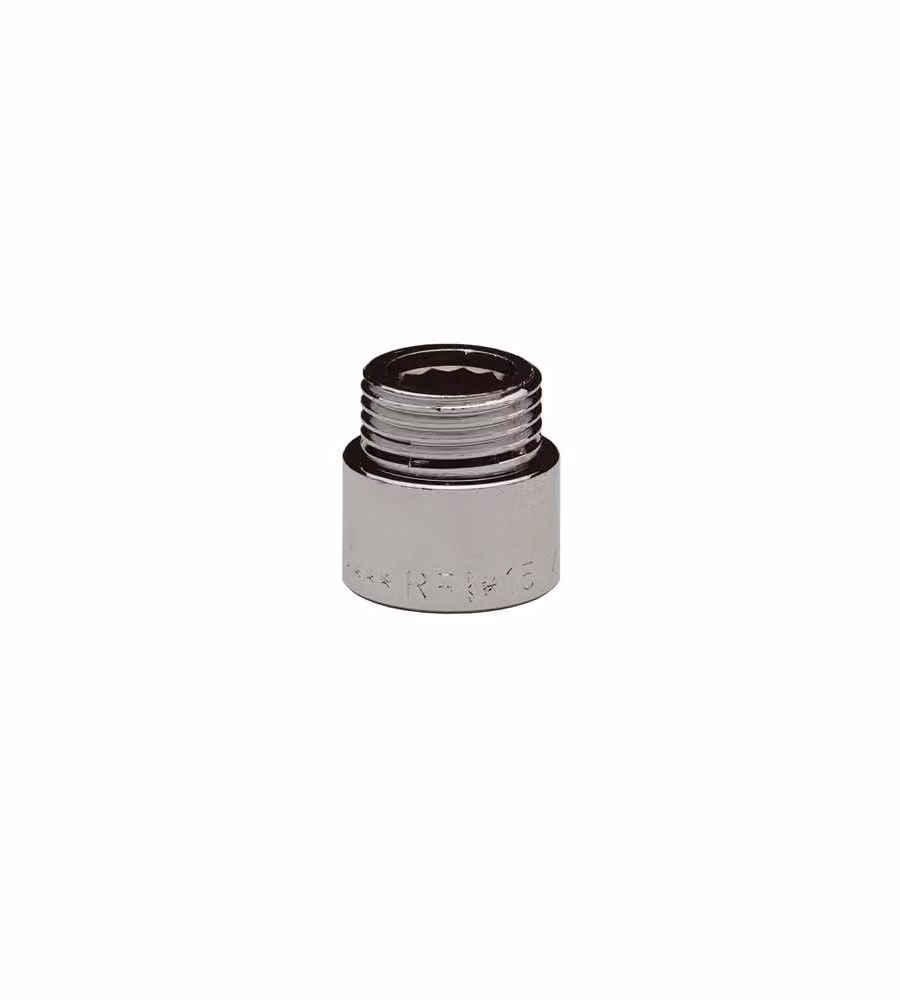 Prolunga Femmina-Maschio Cromato Lucido 1/2x20