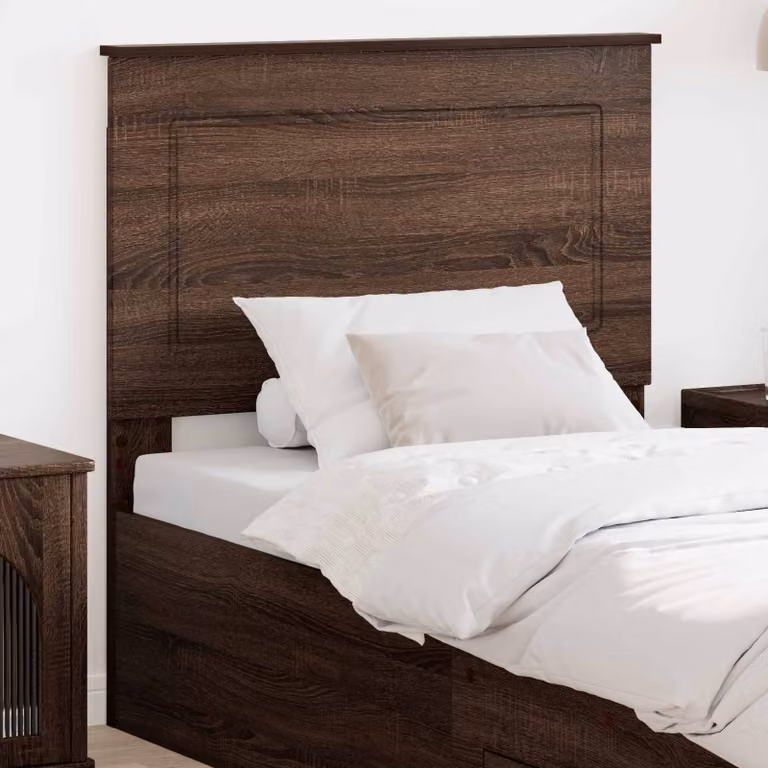 Testiera per letto vidaXL in legno ingegnerizzato color quercia marrone, Larghezza: 100 cm