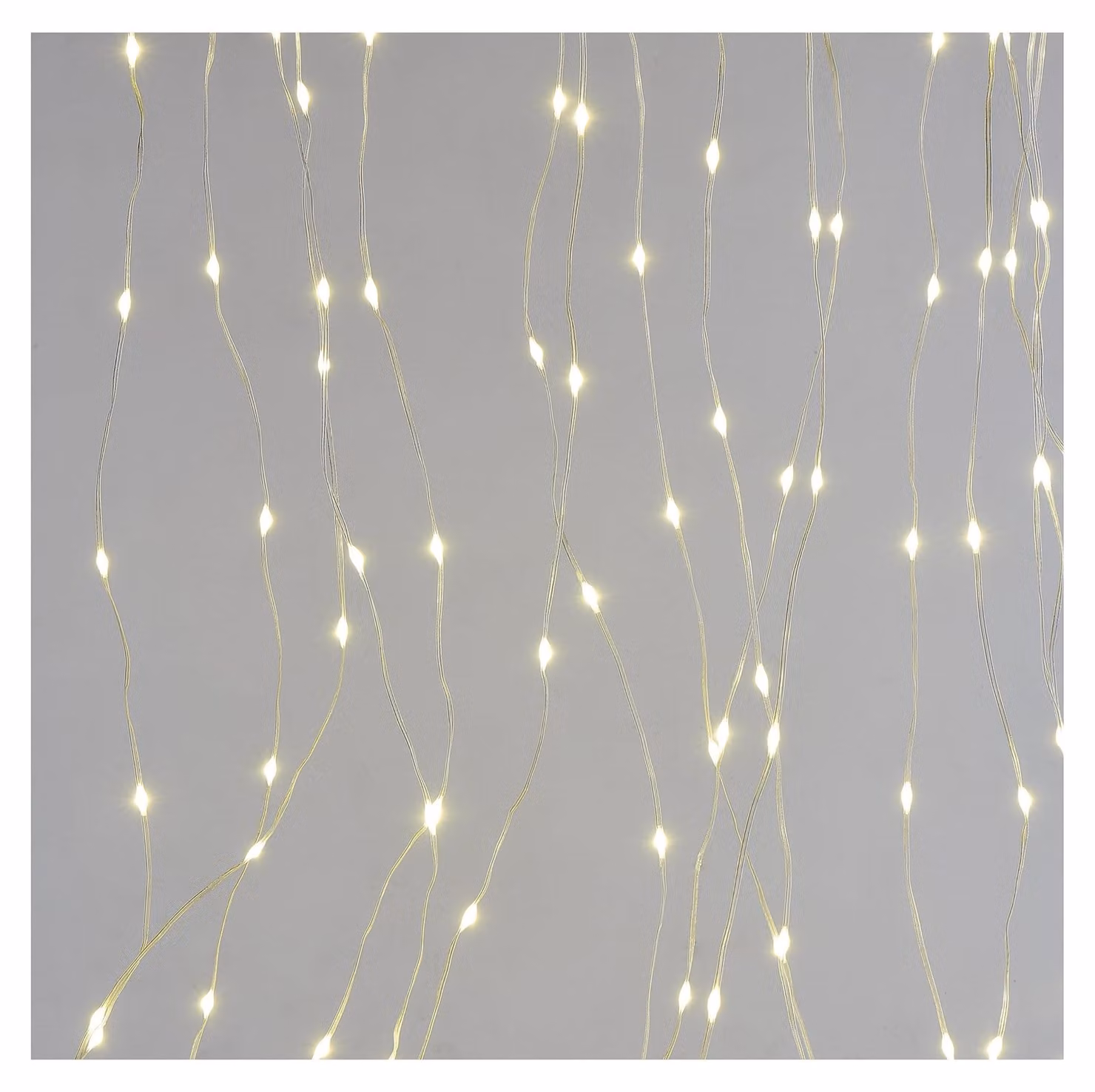 Tenda luminosa a LED con 400 LED a luce calda, grado di protezione IP44, lunghezza 2,9 metri