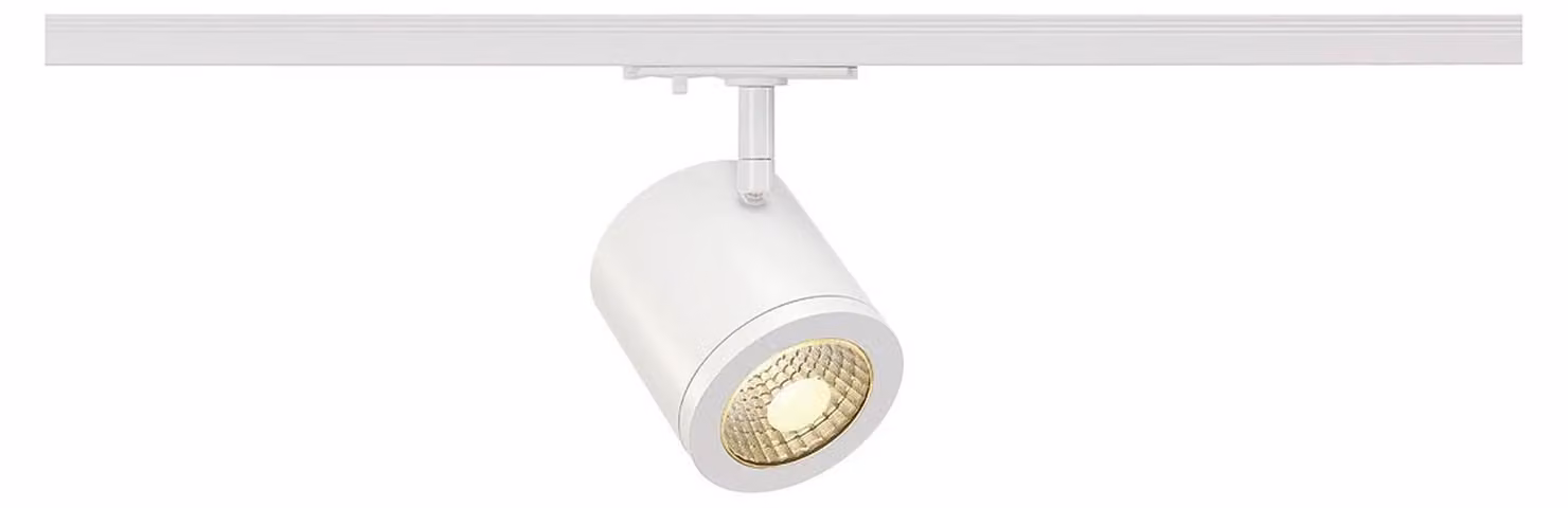 SLV ENOLA_C Spot, rotondo, bianco, 9W LED, 3000K, 35°, incl. adattatore 1P