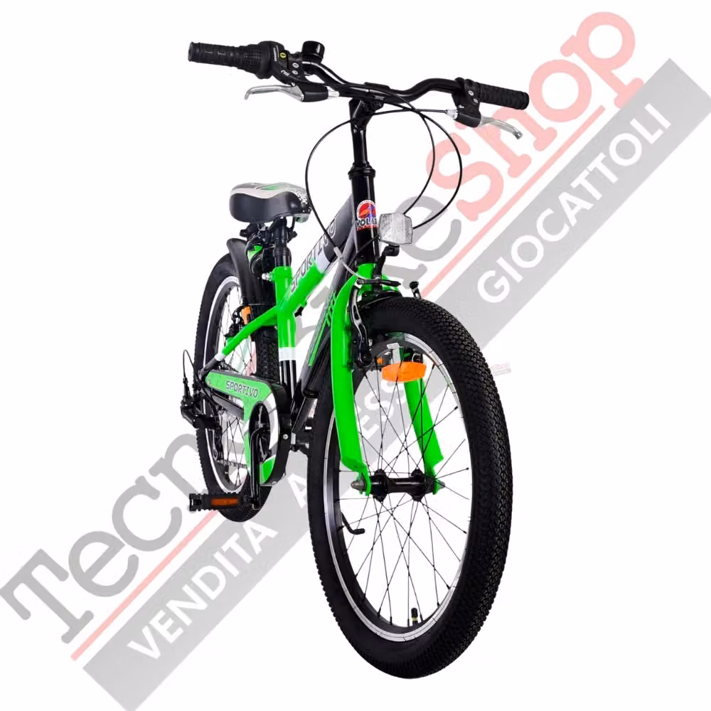 Bicicletta da bambino Tecnobike Shop Volare Sportivo 20 pollici con 7 velocità, colore verde – 2