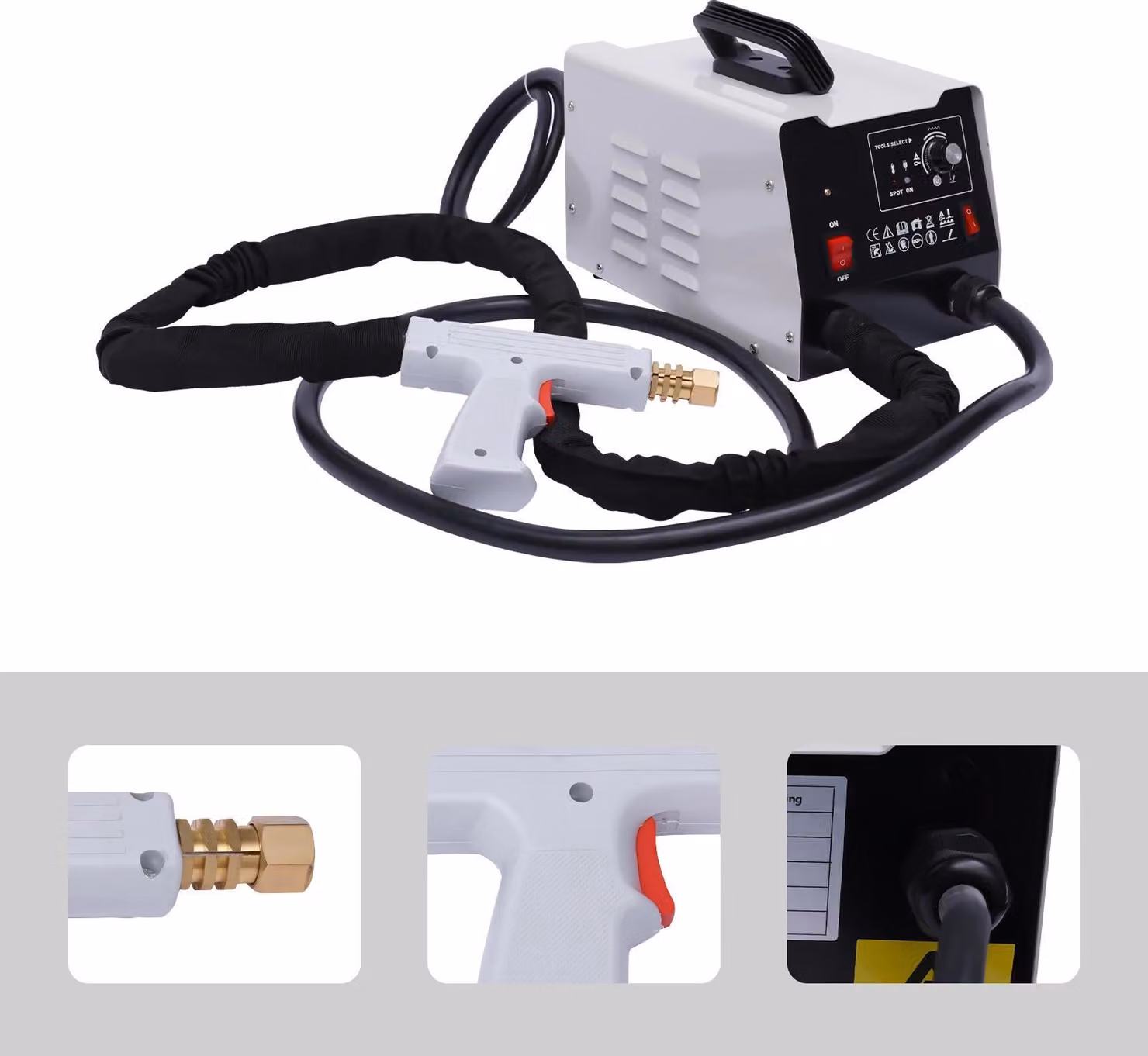 Kit per la riparazione delle ammaccature della carrozzeria - Saldatrice a punti/Spotter - 3500 A - 3 kW - 220 V - Induzione per auto - Per carrozzerie in acciaio