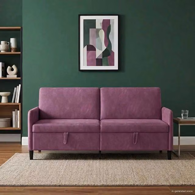 Divano con Storage Viola 192 x 78 x 87 cm Poliestere 42037002