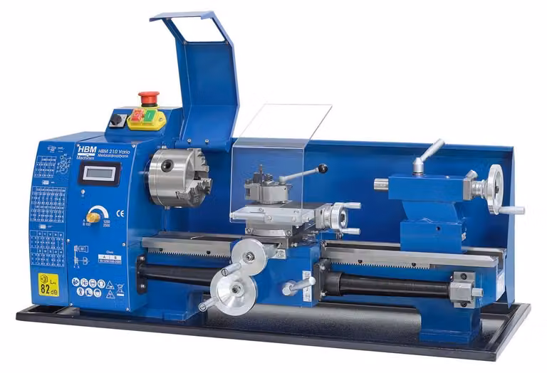 Tornio 210x400mm 600W 230V tornio da banco+ supporto per cambio rapido A0