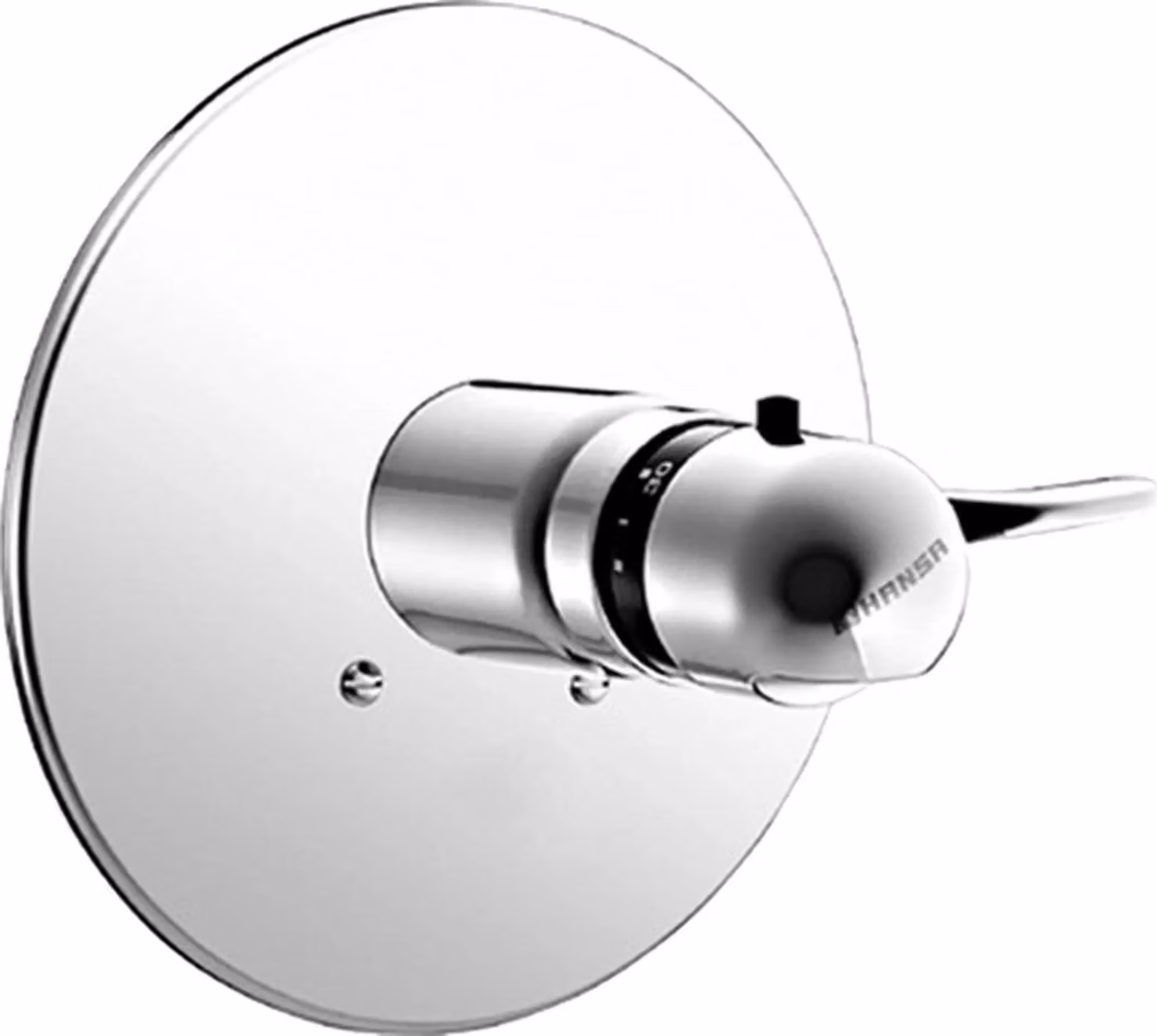 Hansa HA Set di montaggio completo, miscelatore doccia, 0861, rosetta rotonda, cromato, 1 pz.