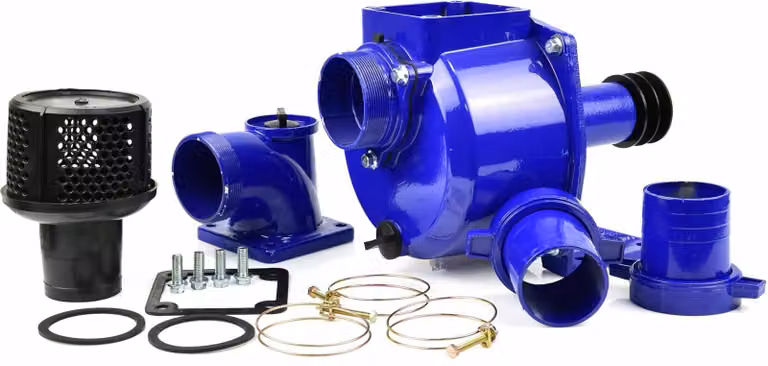GEKO Pompa meccanica autoadescante con puleggia 3" G81468