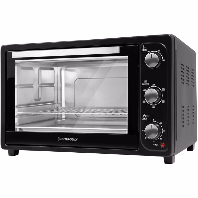 Forno elettrico ventilato Dictrolux Black Evolution da 35 litri, 1500 Watt con timer