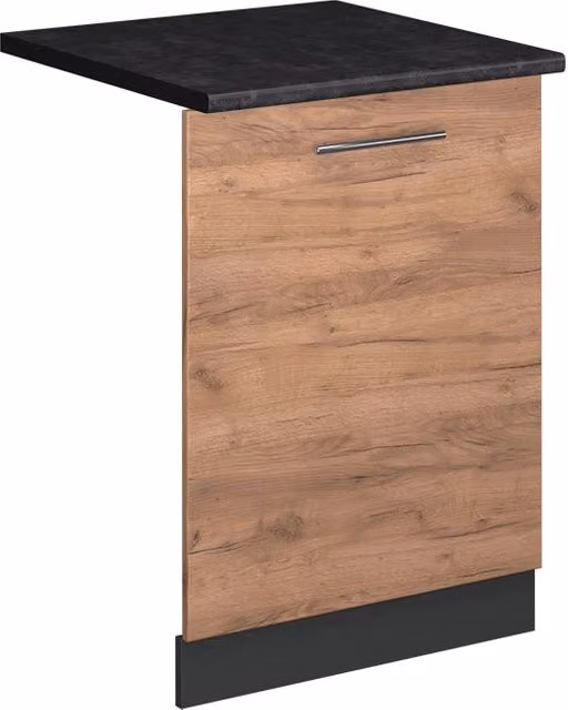 Pannello frontale per lavastoviglie da incasso Vicco Fame-Line Rovere dorato e Antracite, Larghezza: 60 cm – 1