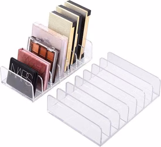 Set portaoggetti per cosmetici in acrilico con 7 scomparti per toeletta e mobile da trucco