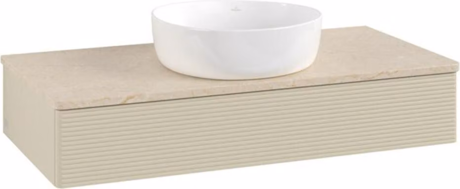Mobile V&B con struttura frontale Antao 100x19x50cm, WBP botti., si Gr m Lac
