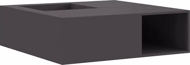 Focolare Nero 100 x 100 x 30 cm Acciaio CFW5935091